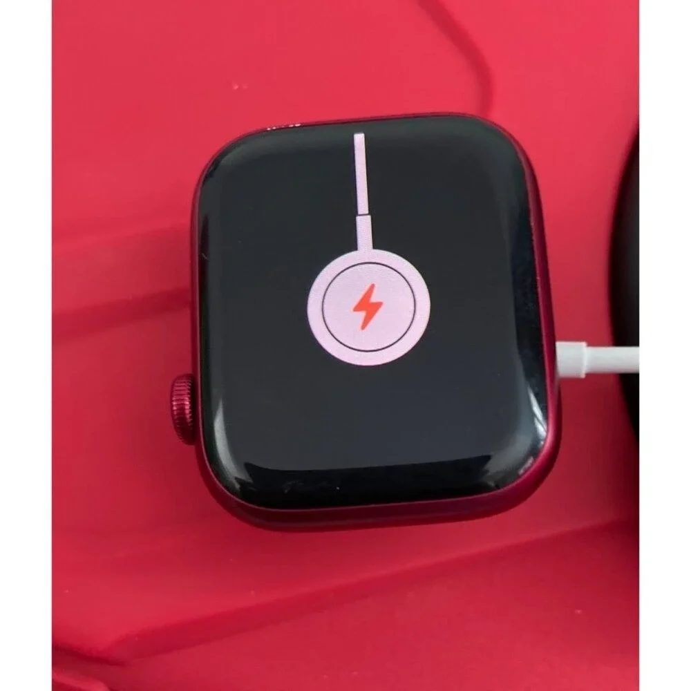 Working Apple Watch Series 7 Project Red Midnight W Charger new Band